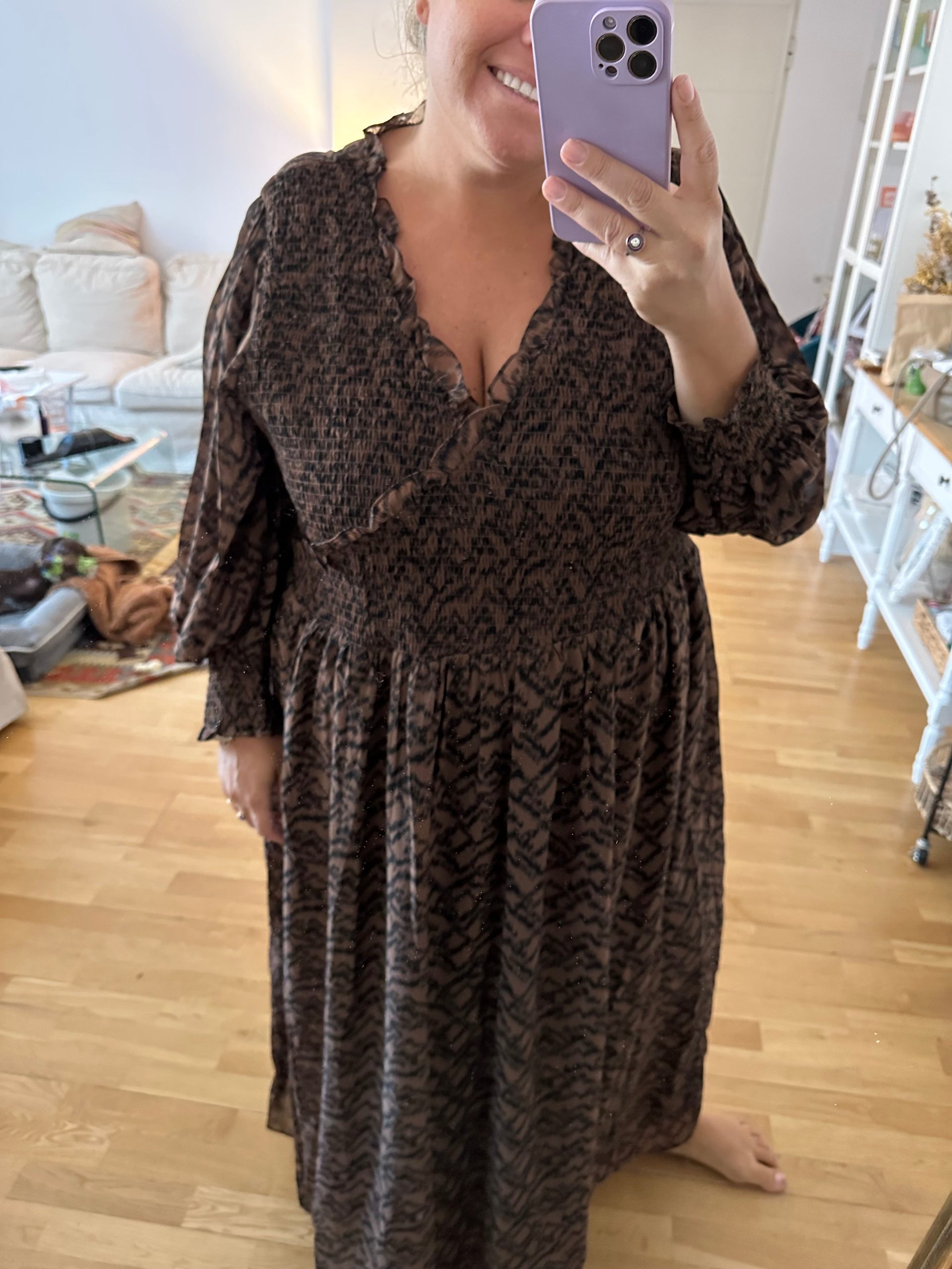 ASOS. Vestido animal print nido T.54