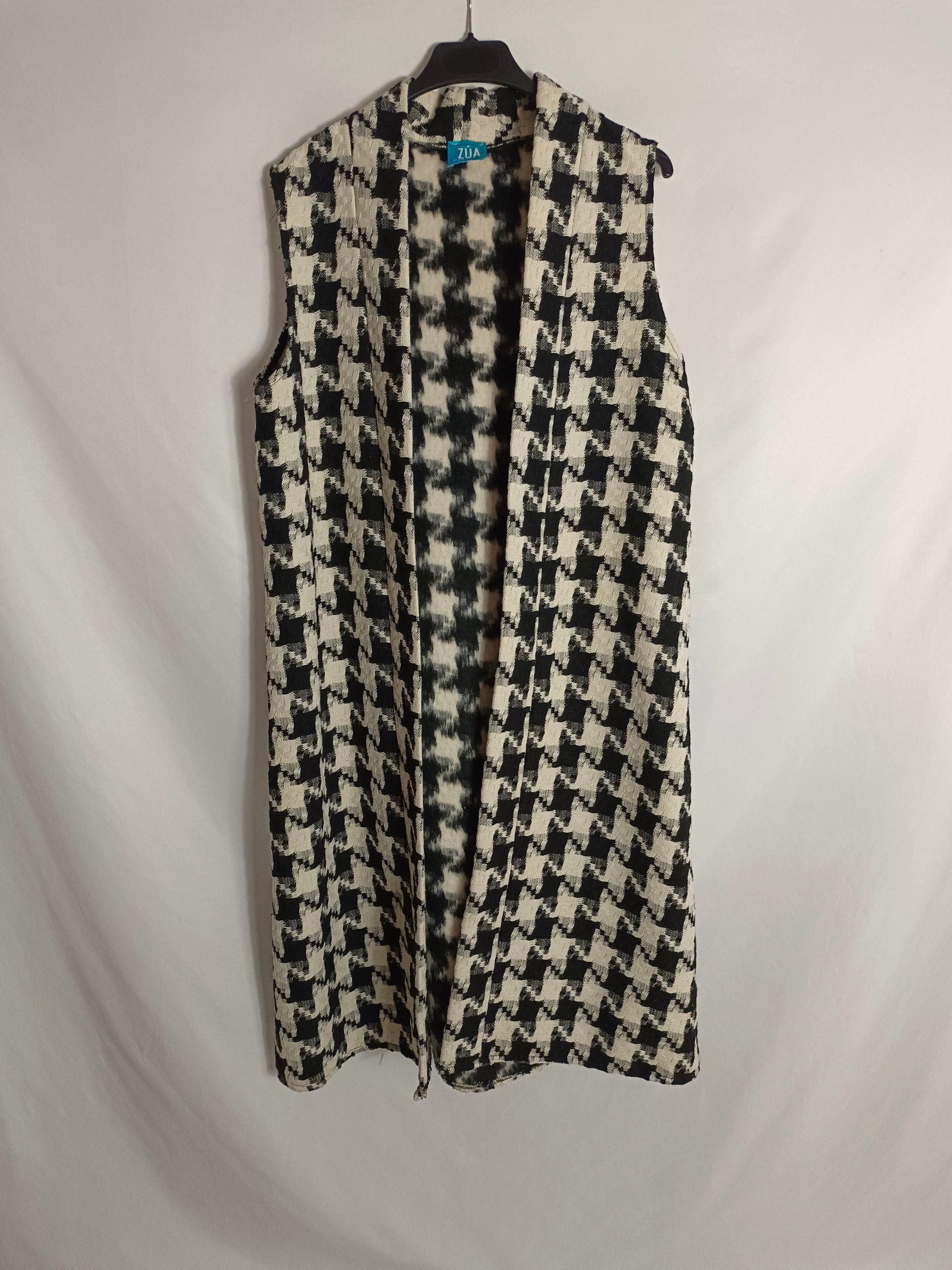 ZUA. chaleco negro pata de gallo TU(s/m)