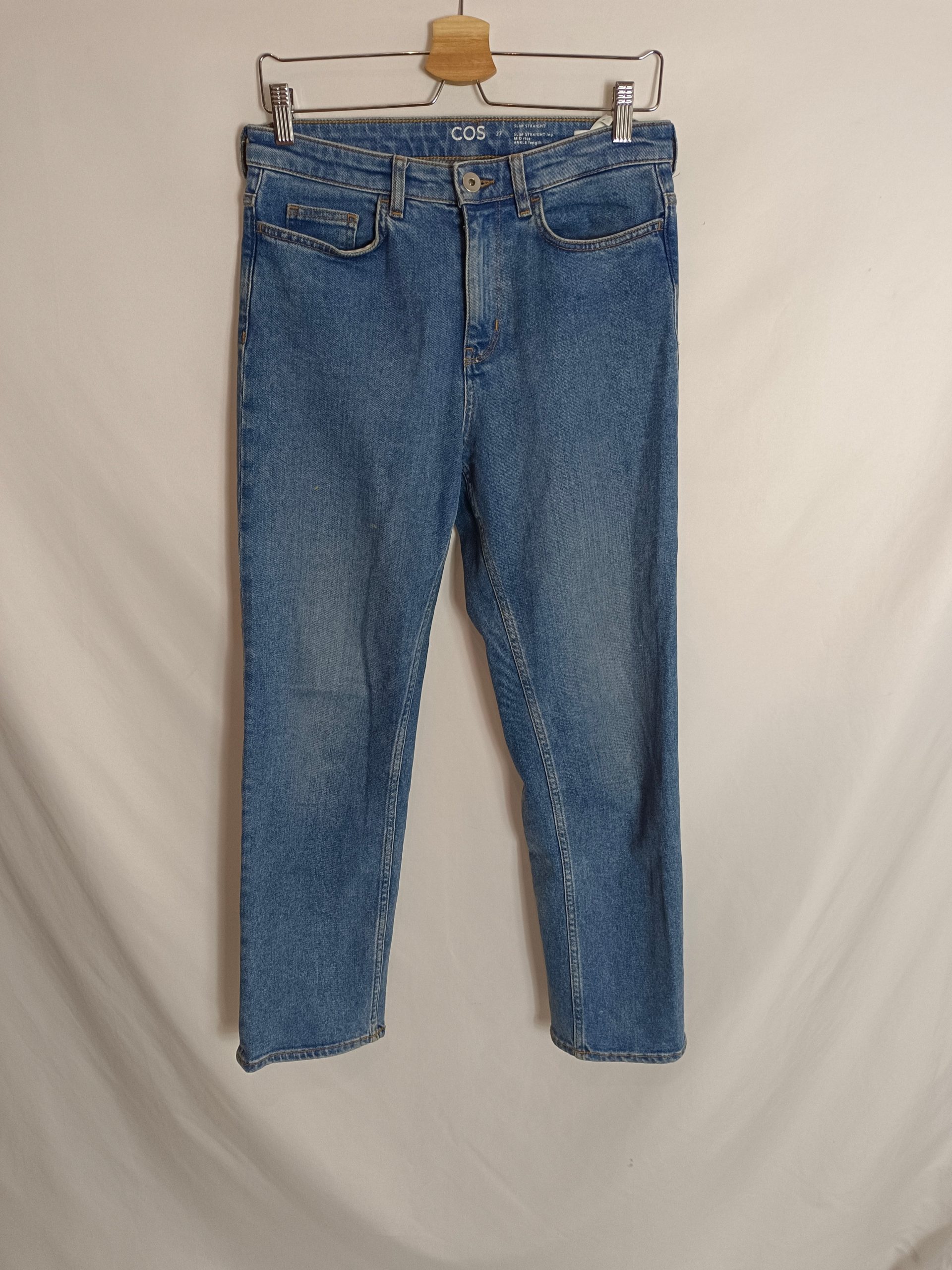 COS. Pantalón denim recto T.27(38)