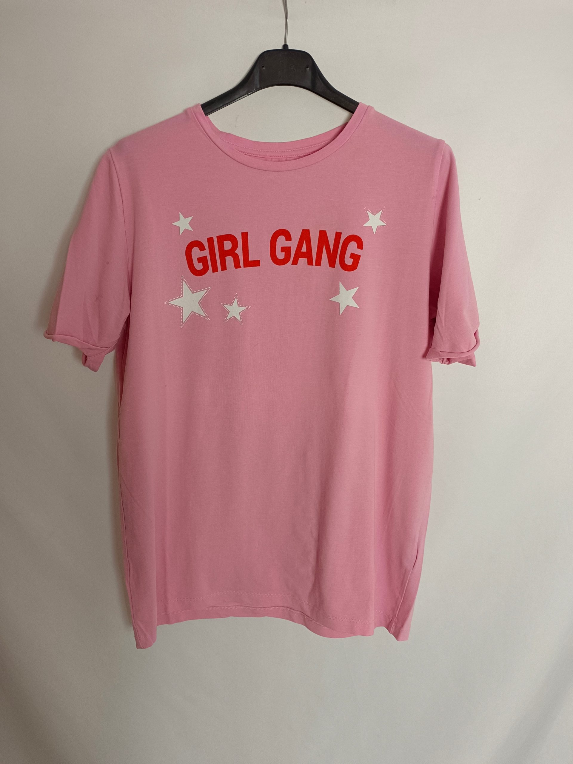 LOAVIES. Camiseta rosa letras" T.u(l)