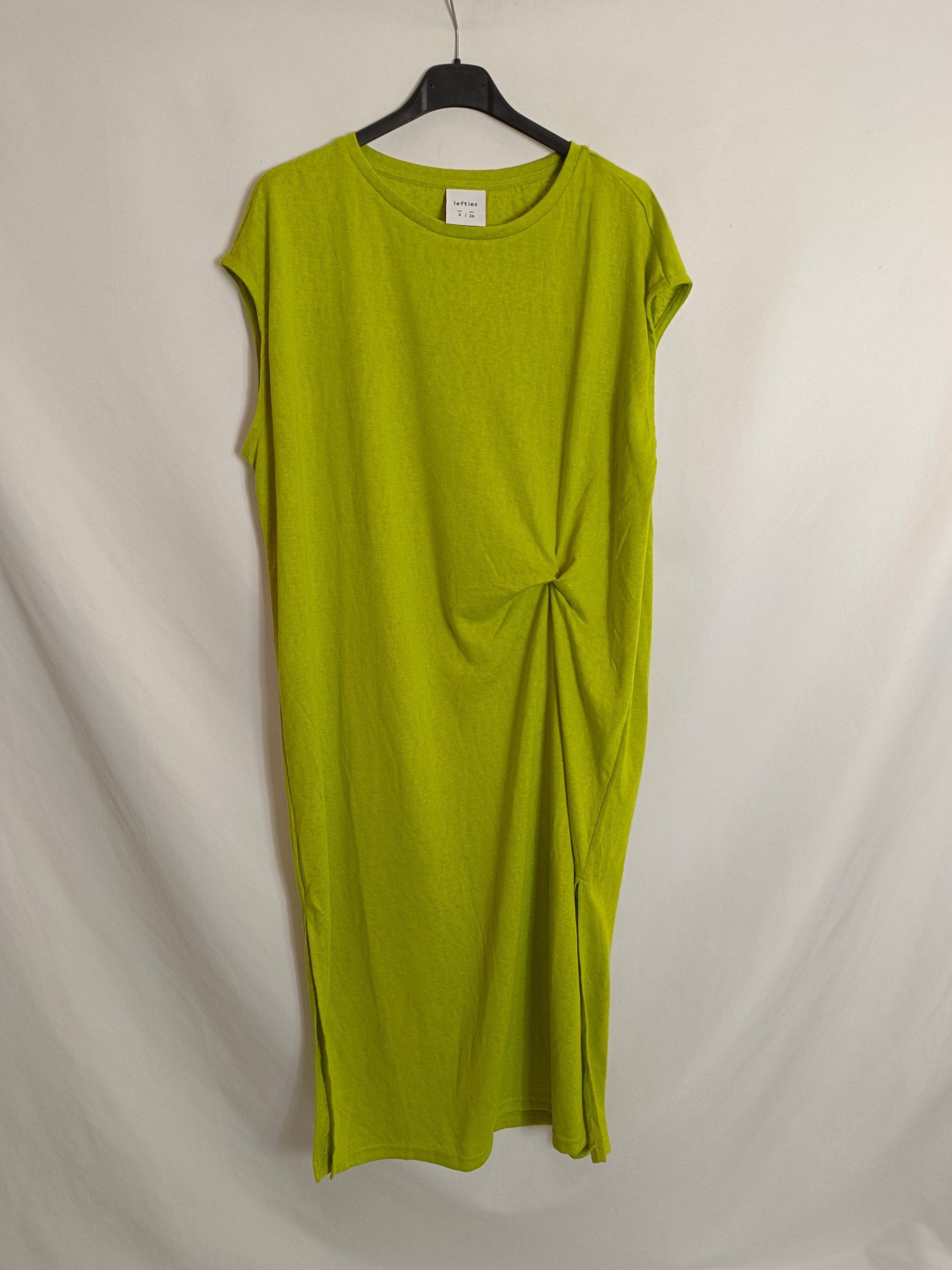 LEFTIES. Vestido midi verde T.s
