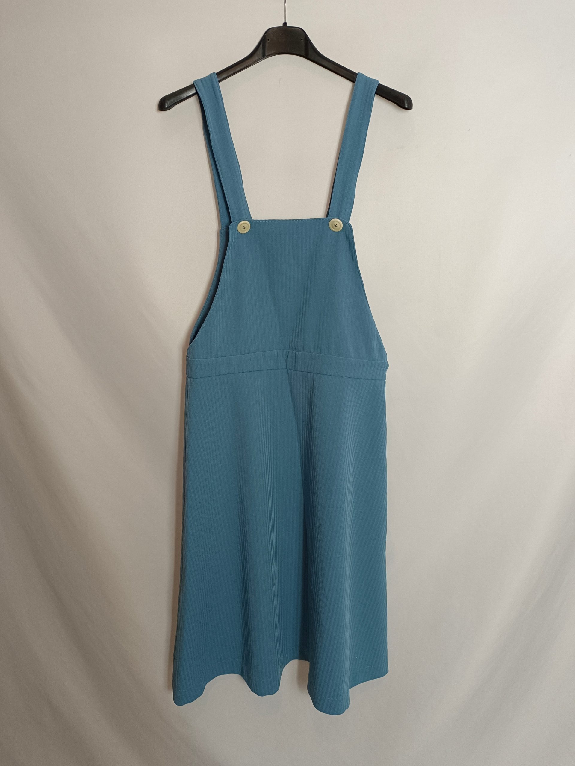 BACK COUTURE. Vestido azul rayas T.m