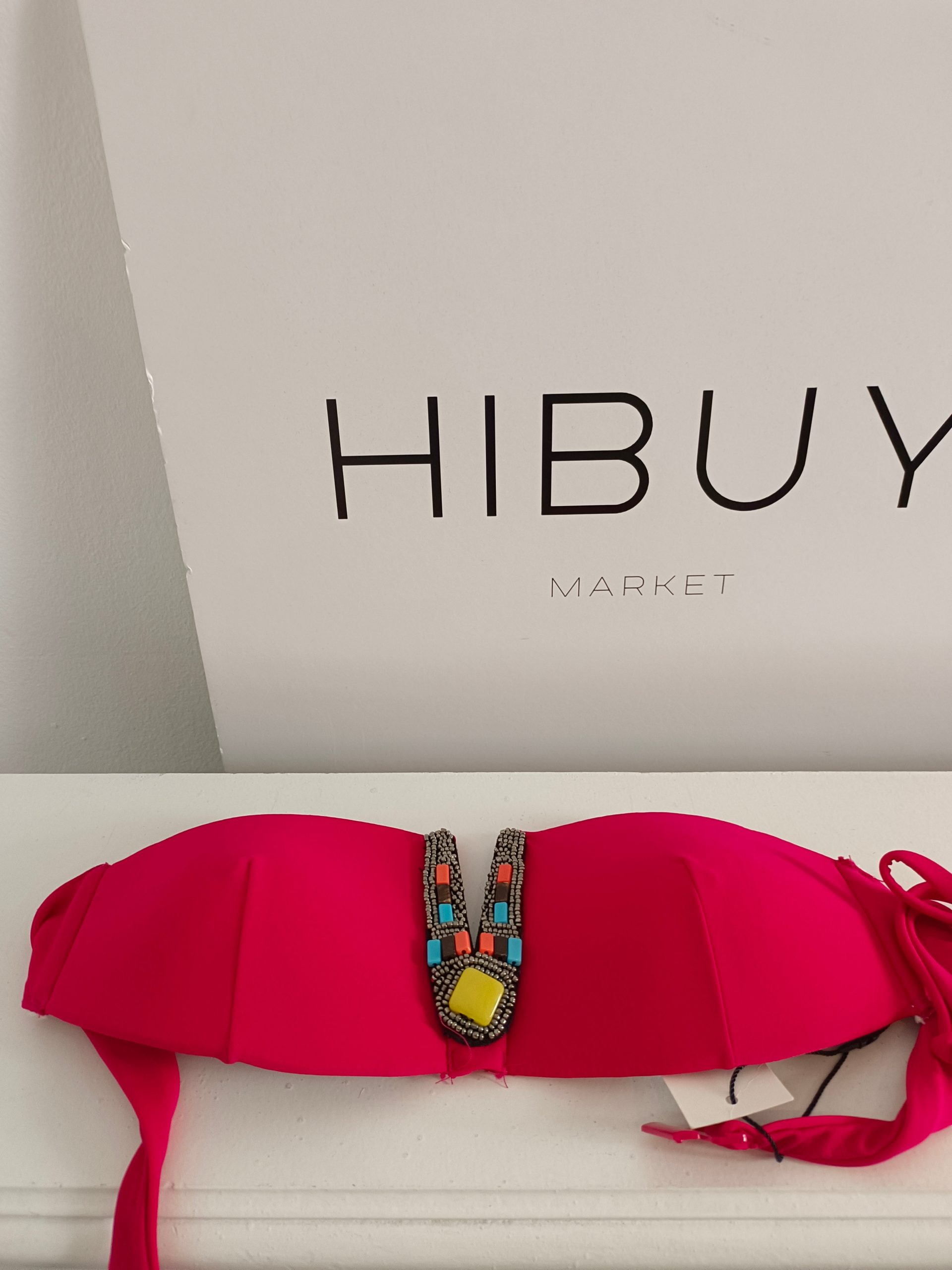 PRIMARK. Bikini rojo pedrería T.36