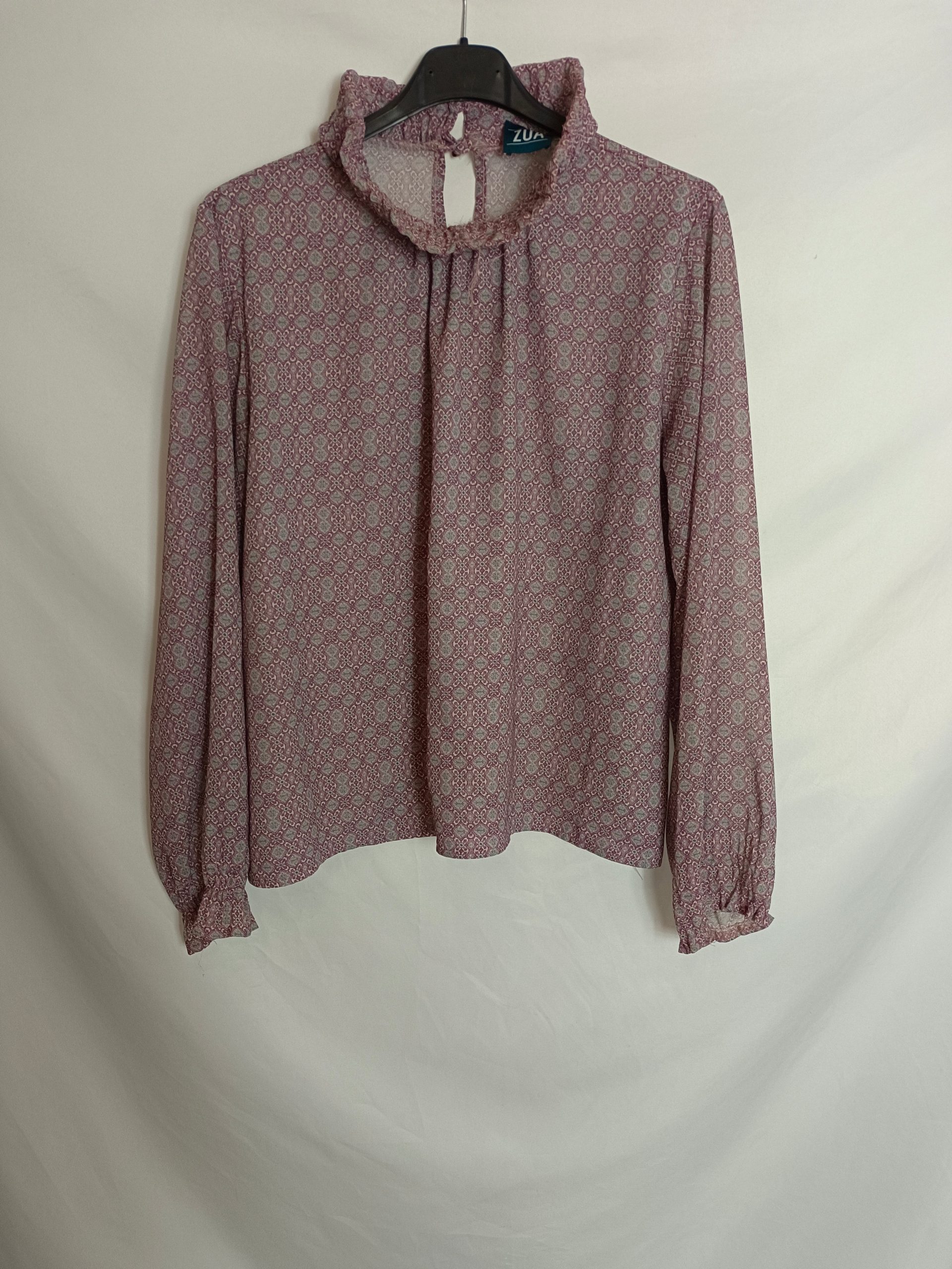 ZUA. Blusa estampada tonos rosas TU(s)