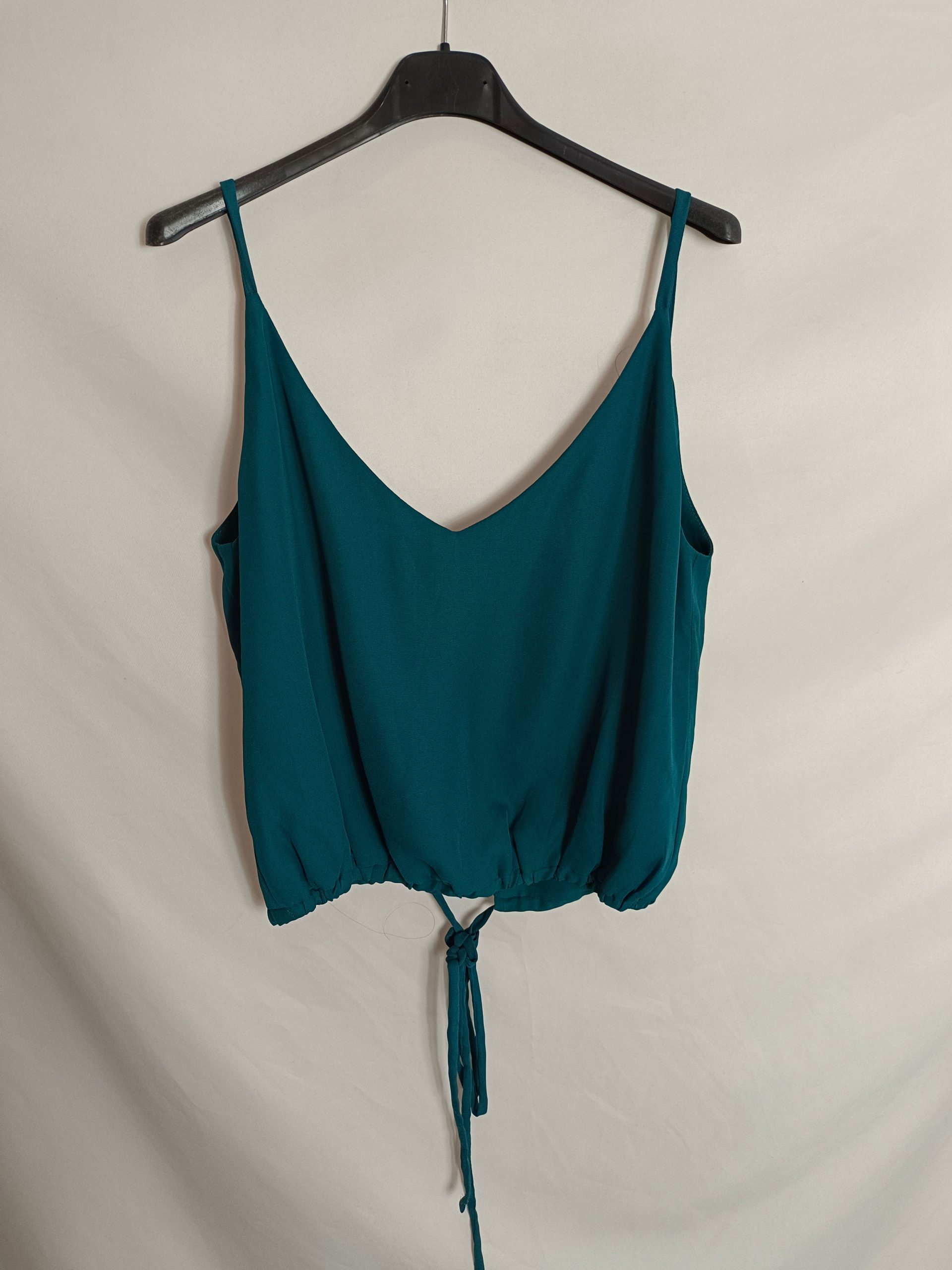 RENATTA&GO. Top verde cruzado T.m/l