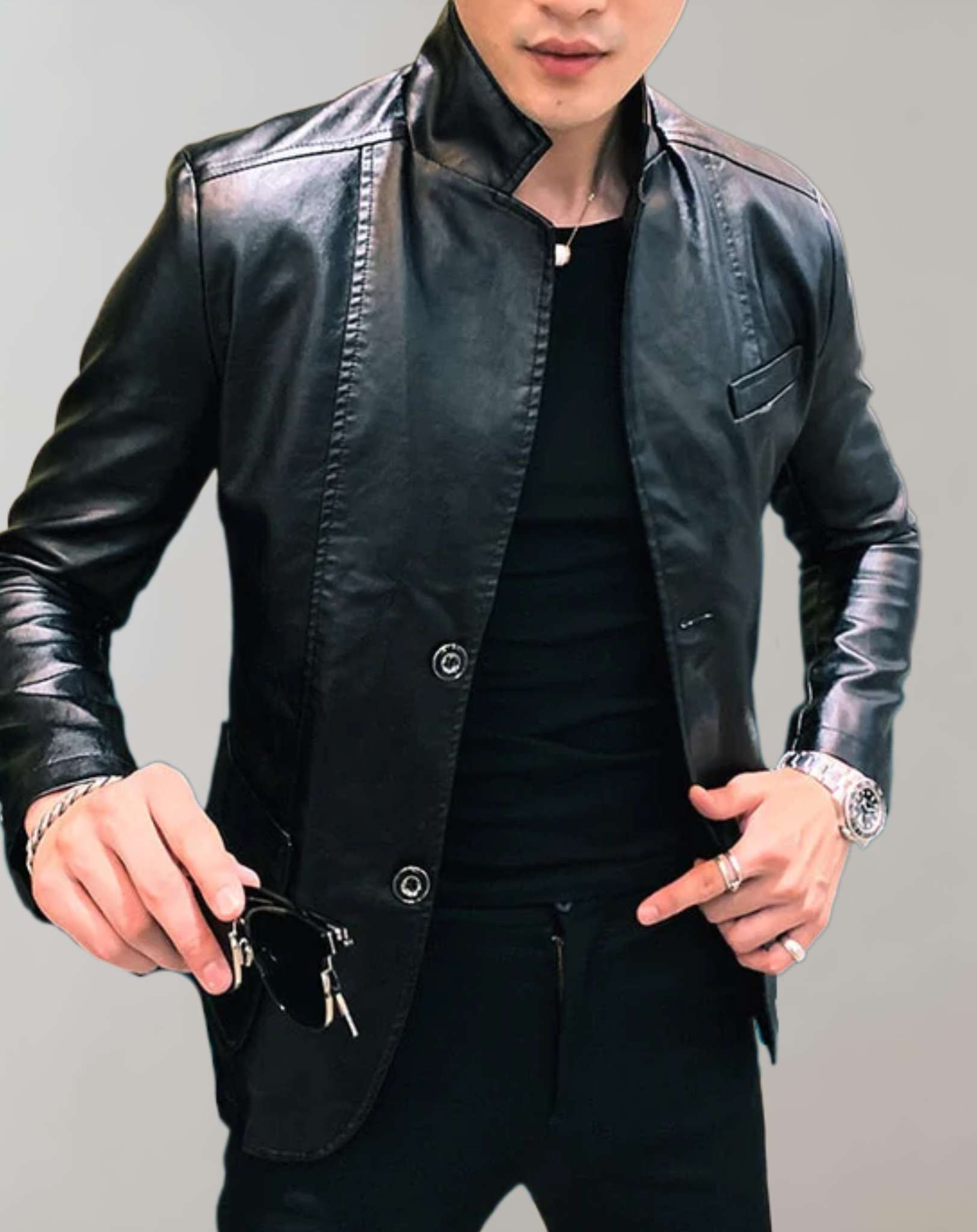 Ryder – Chaqueta de cuero casual