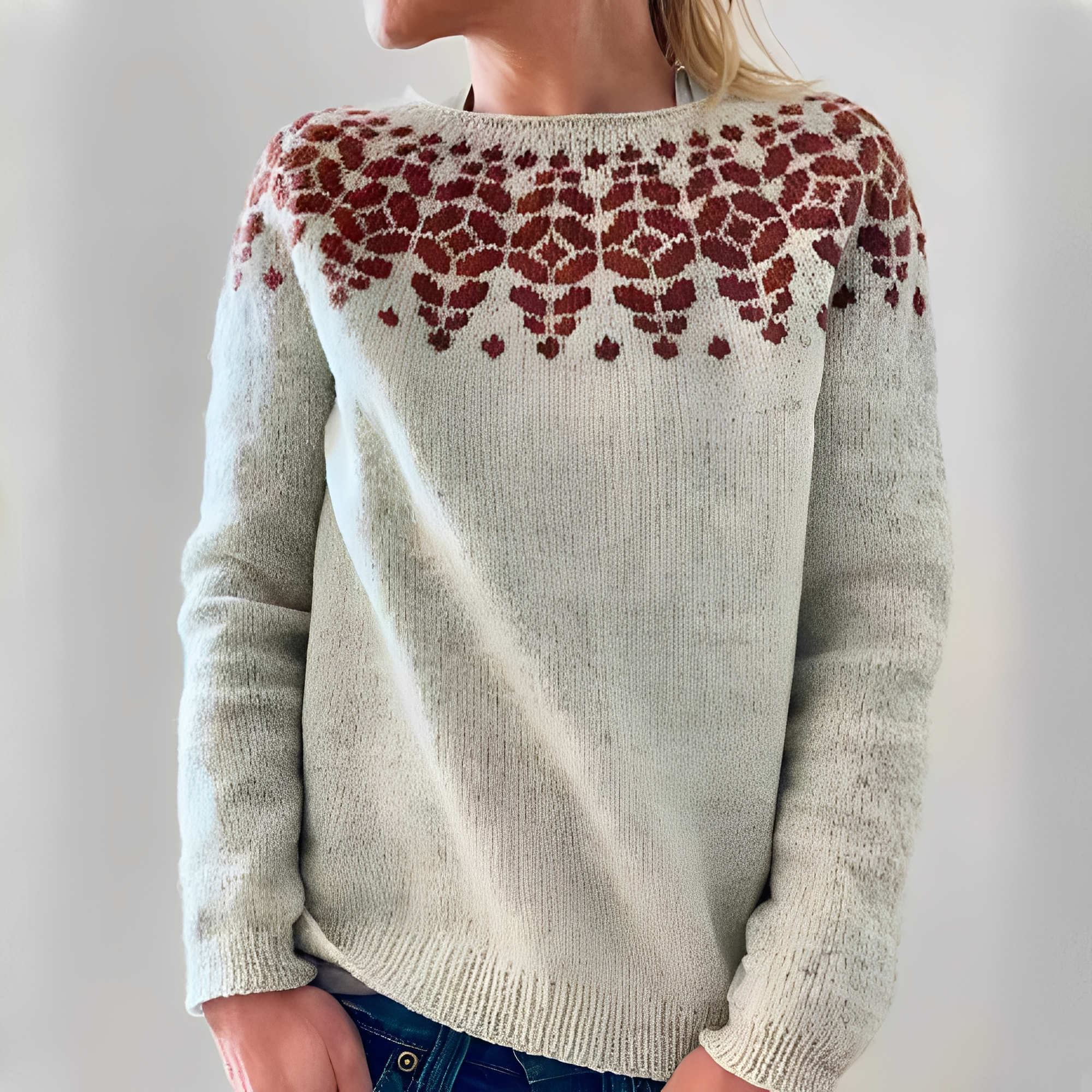 Maryann - Elegante Pullover Retro para Mujeres