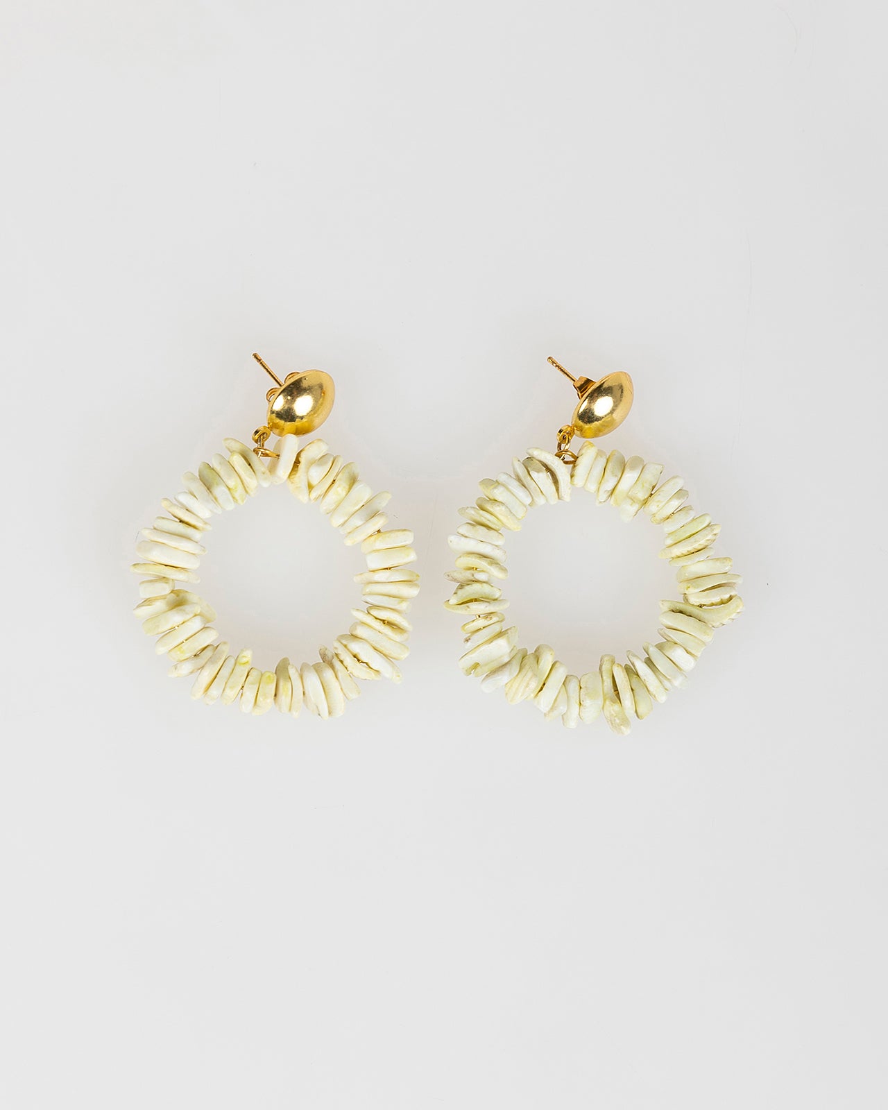 Pendientes de aro de piedras