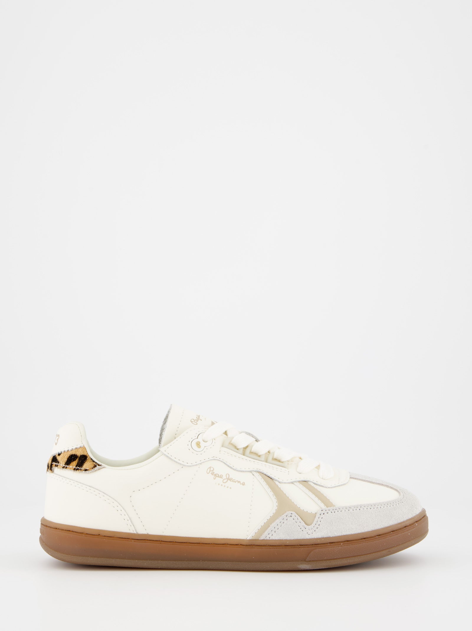 Zapatillas deportivas de piel con detalle animal print Pepe Jeans