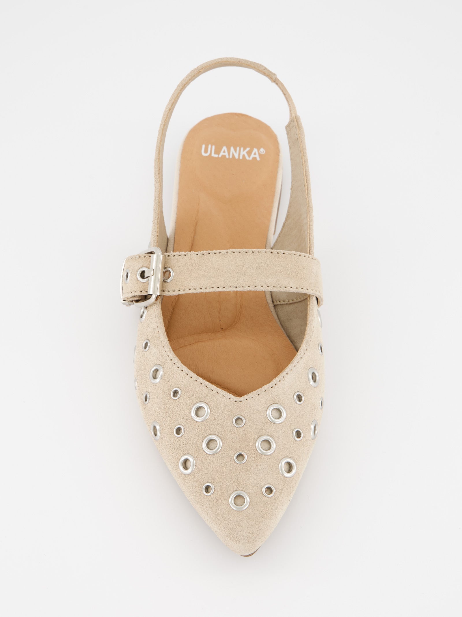 Zapatos de ante destalonados con eyelets - Monde