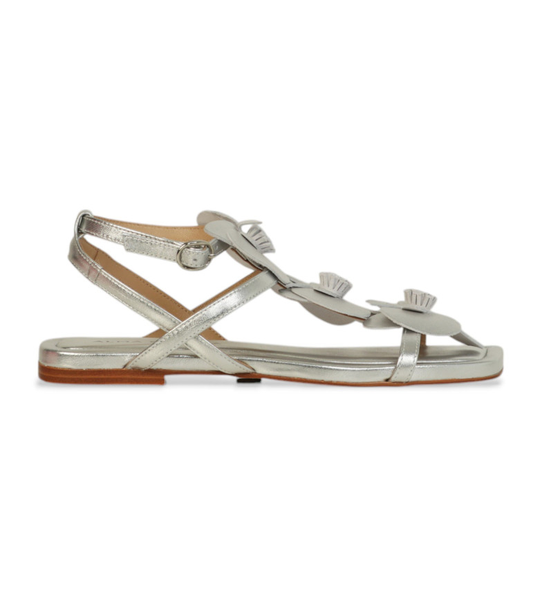 Alma en pena Sandalias de Piel Diva plateado