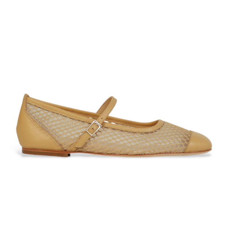 Alpe Bailarinas de Piel Pretty beige