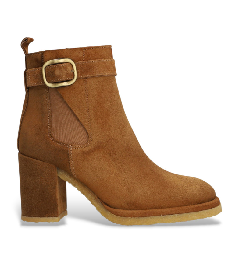 Alpe Botines de piel Montana marrón