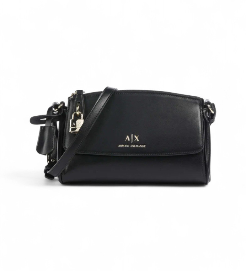 Armani Exchange Bandolera lisa negro