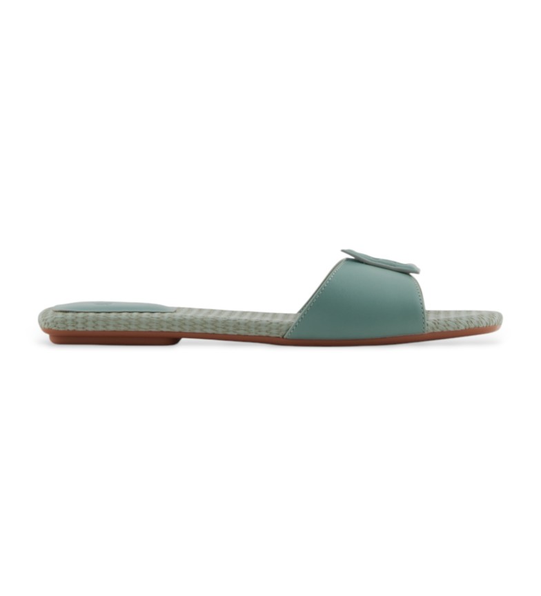 Armani Exchange Sandalias planas verde