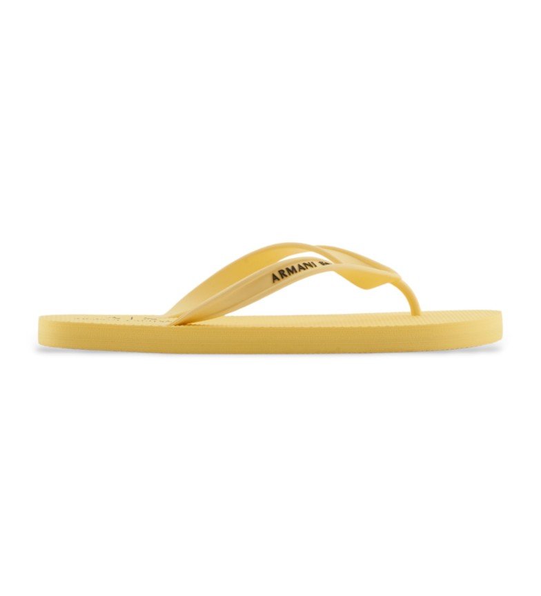 Armani Exchange Chanclas XUQ002 amarillo