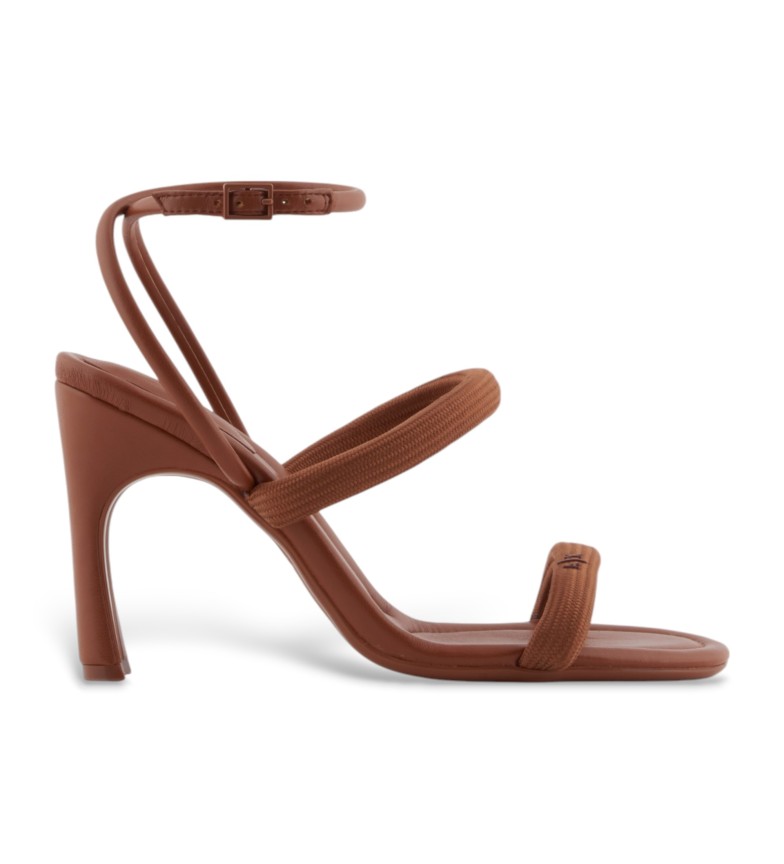 Armani Exchange Sandalias altas Webbing+ marrón