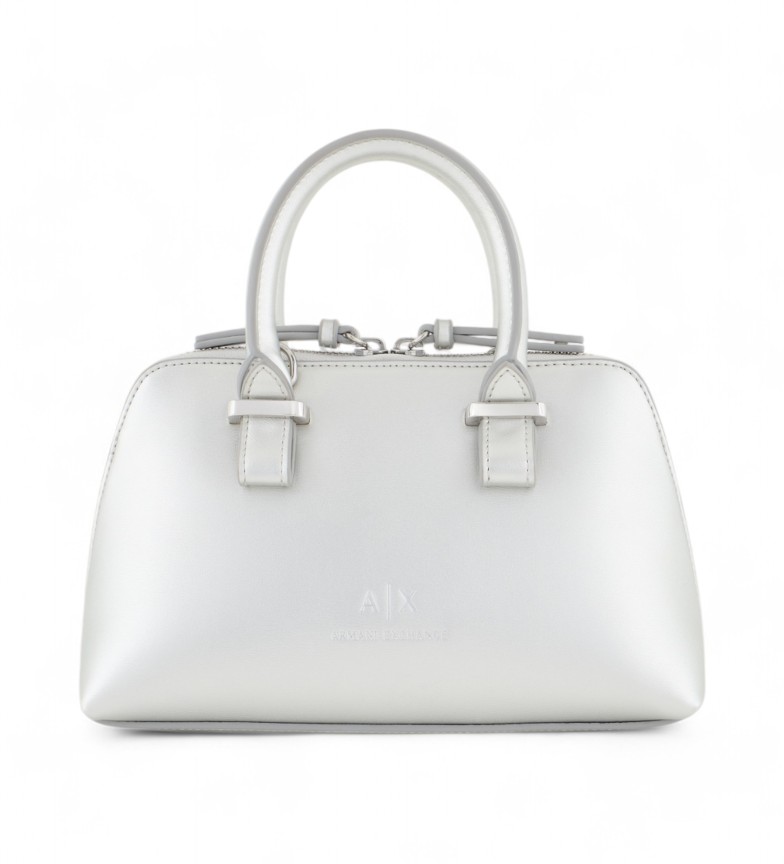 Armani Exchange Bolso bandolera plateado