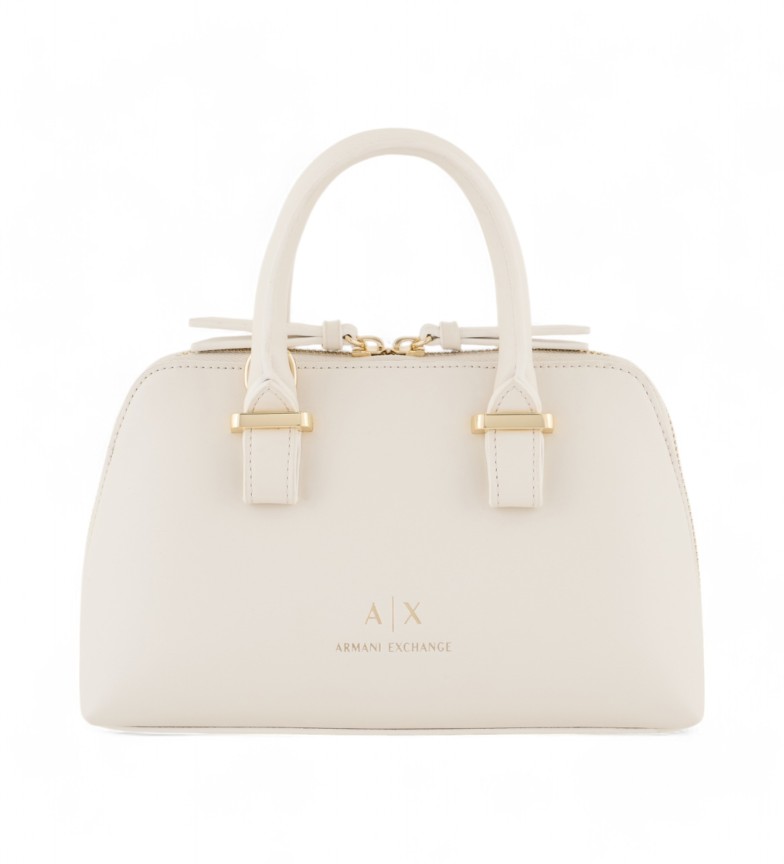 Armani Exchange Bolso bandolera blanco roto