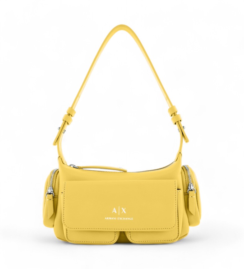 Armani Exchange Bolso Baguette amarillo
