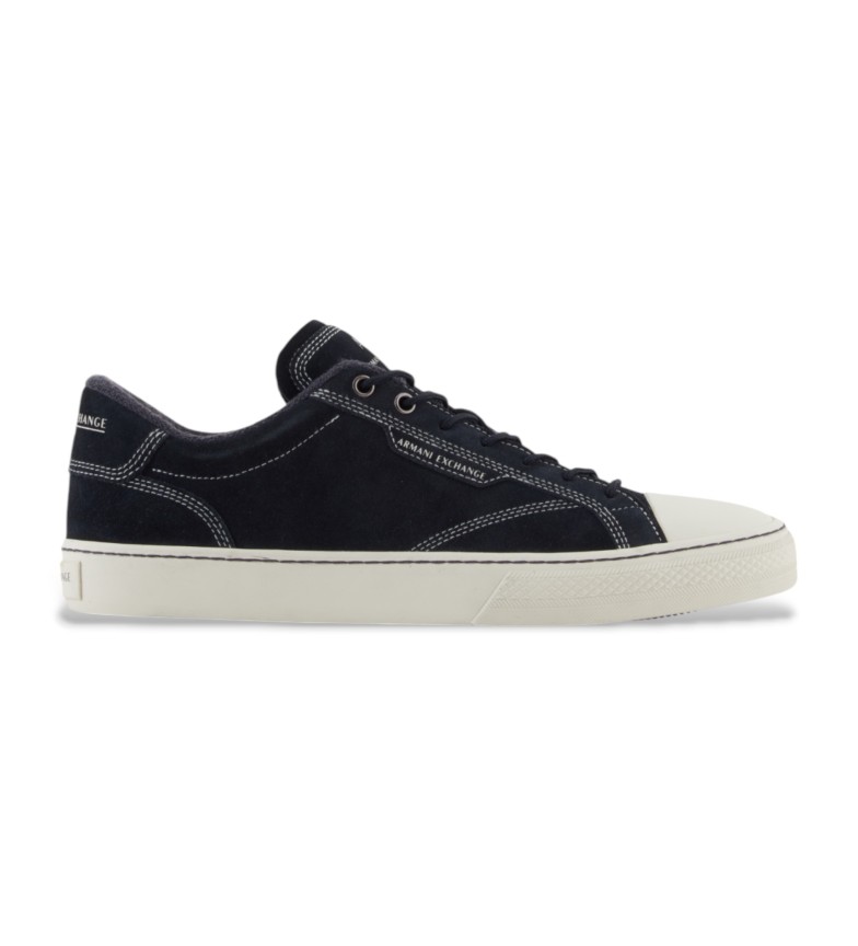 Armani Exchange Zapatillas de Piel Soft marino