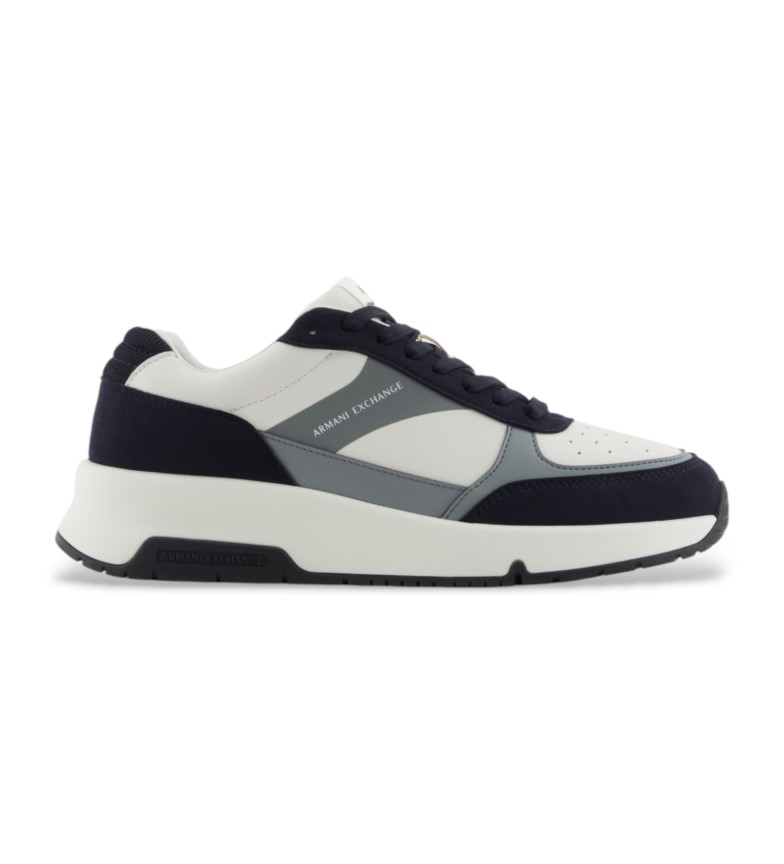 Armani Exchange Zapatillas logo blanco, marino