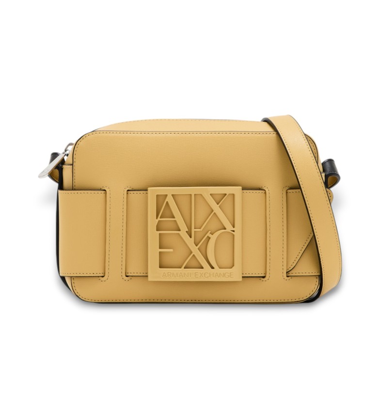 Armani Exchange Bolso bandolera mostaza