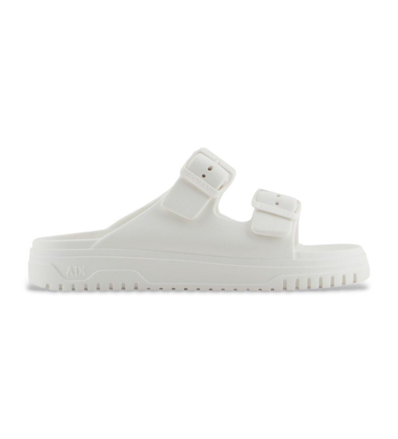Armani Exchange Chanclas con construcción mono-bloc blanco