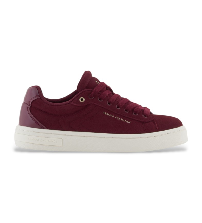 Armani Exchange Zapatillas de Piel Groove burdeos