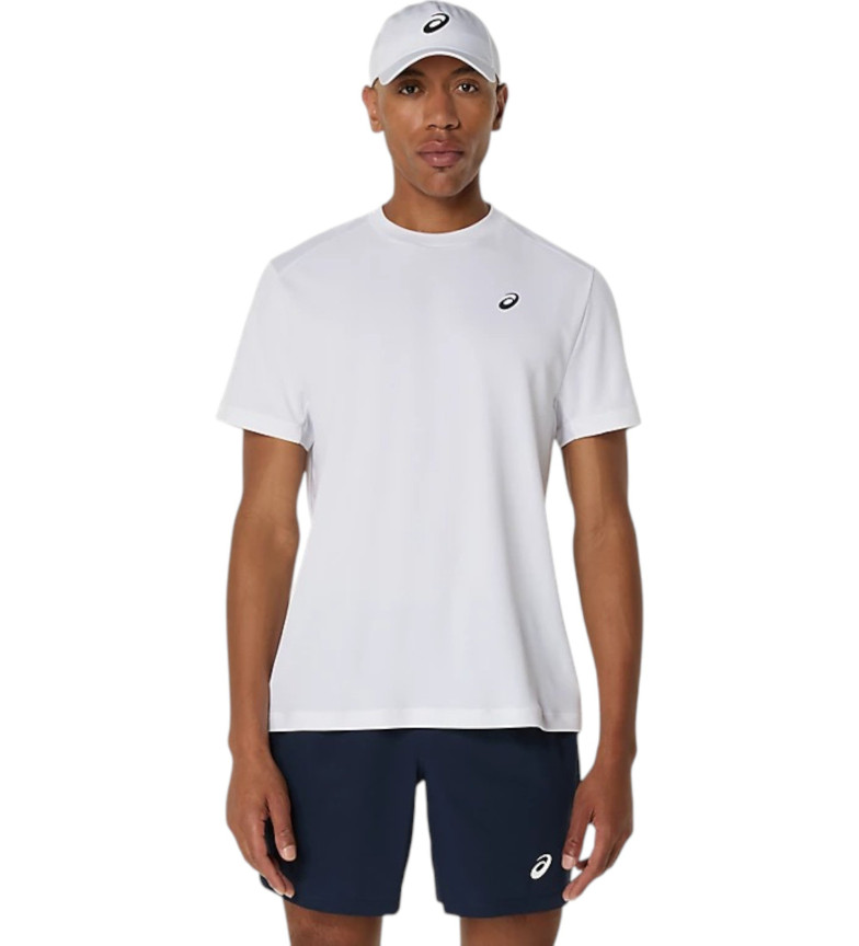 Asics Camiseta de manga corta Court blanco