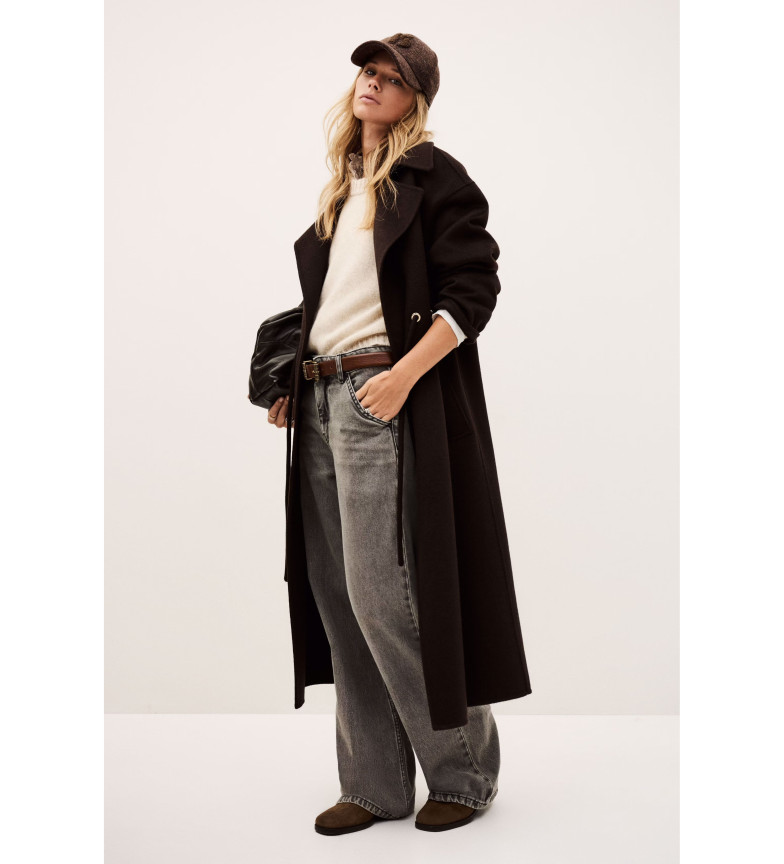 BA&SH Abrigo Kate marrón