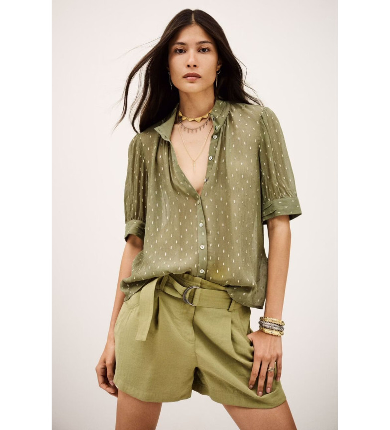 BA&SH Blusa Mimi verde