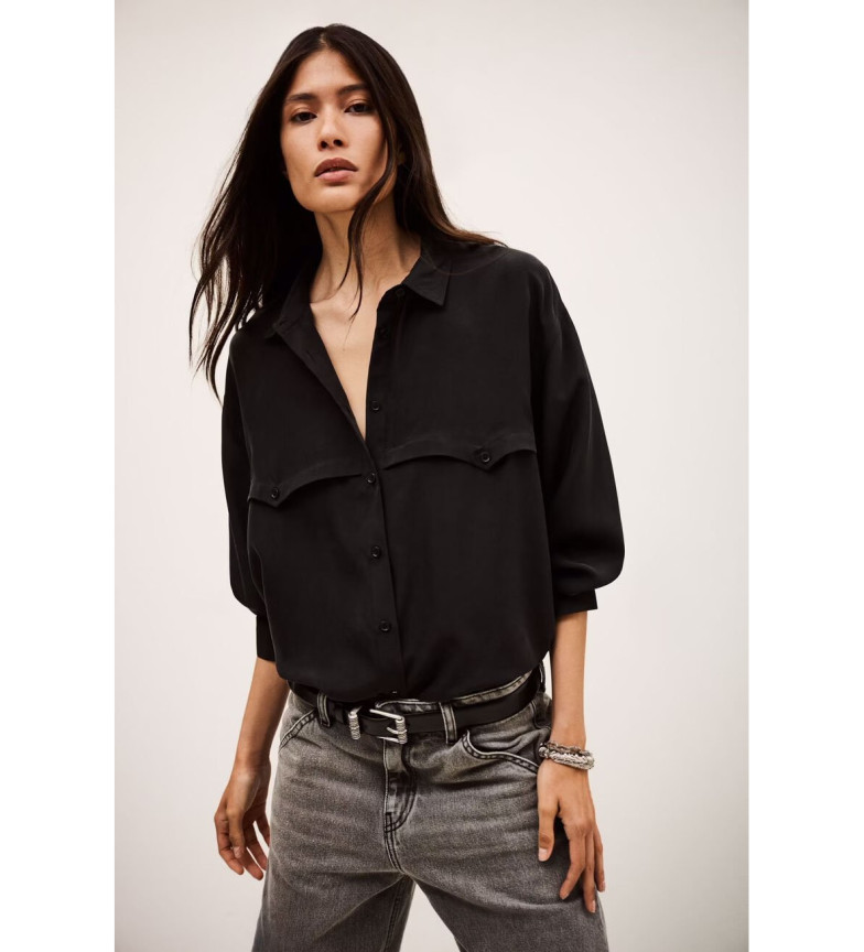 BA&SH Camisa Haora negro