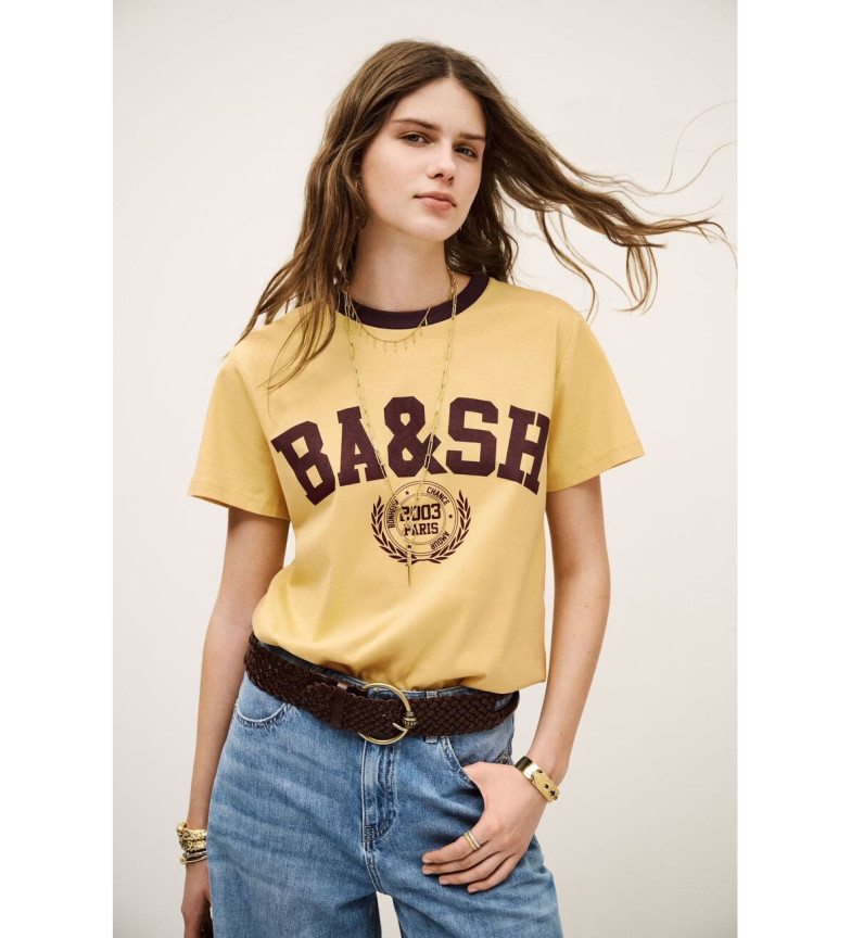 BA&SH Camiseta Loni amarillo