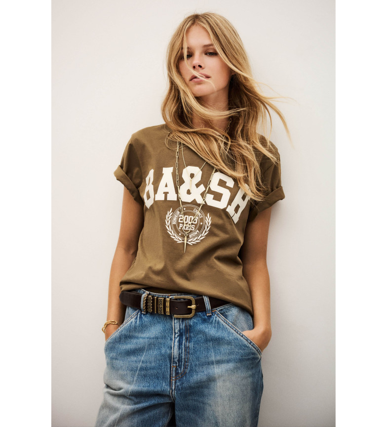 BA&SH Camiseta Loni marrón