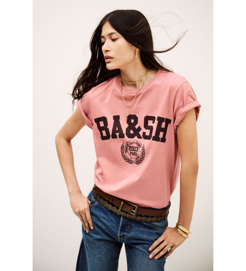 BA&SH Camiseta Loni rosa