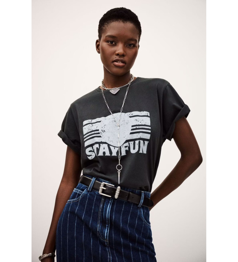 BA&SH Camiseta Reese negro