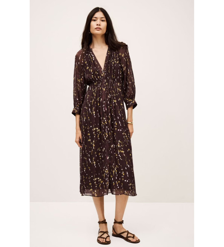 BA&SH Vestido Karla marrón