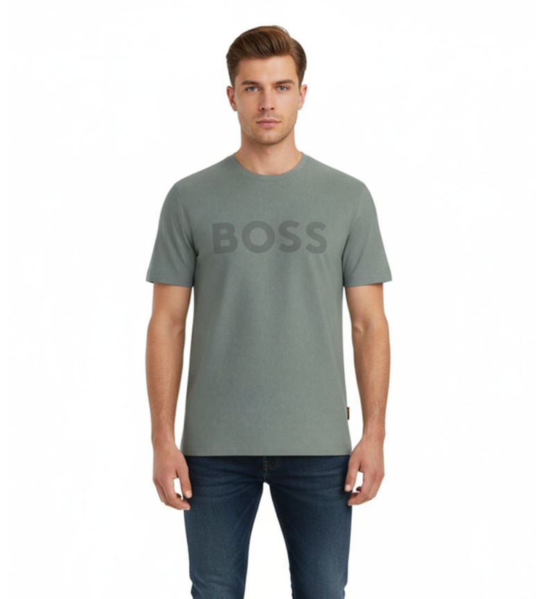 BOSS Camiseta de punto verde