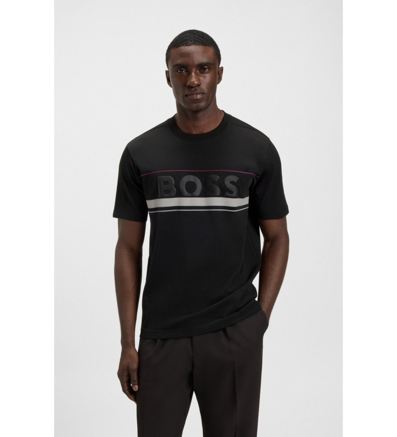 BOSS Camiseta Iconic Zone negro