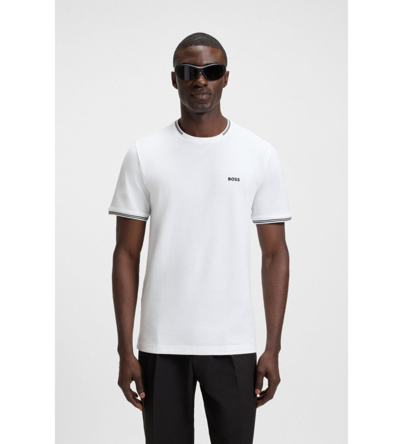 BOSS Camiseta Taul blanco