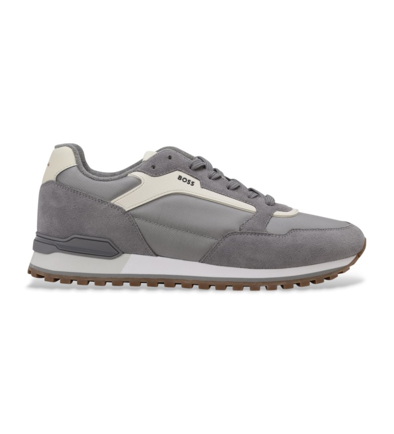BOSS Zapatillas de Piel Parkour gris
