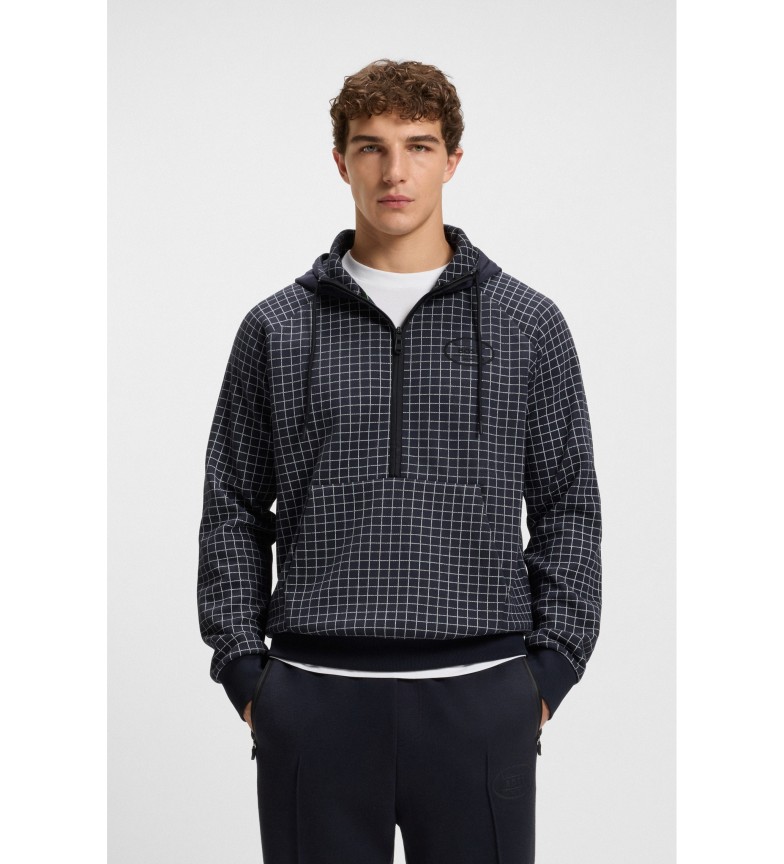 BOSS Sudadera con ilustración de golf marino