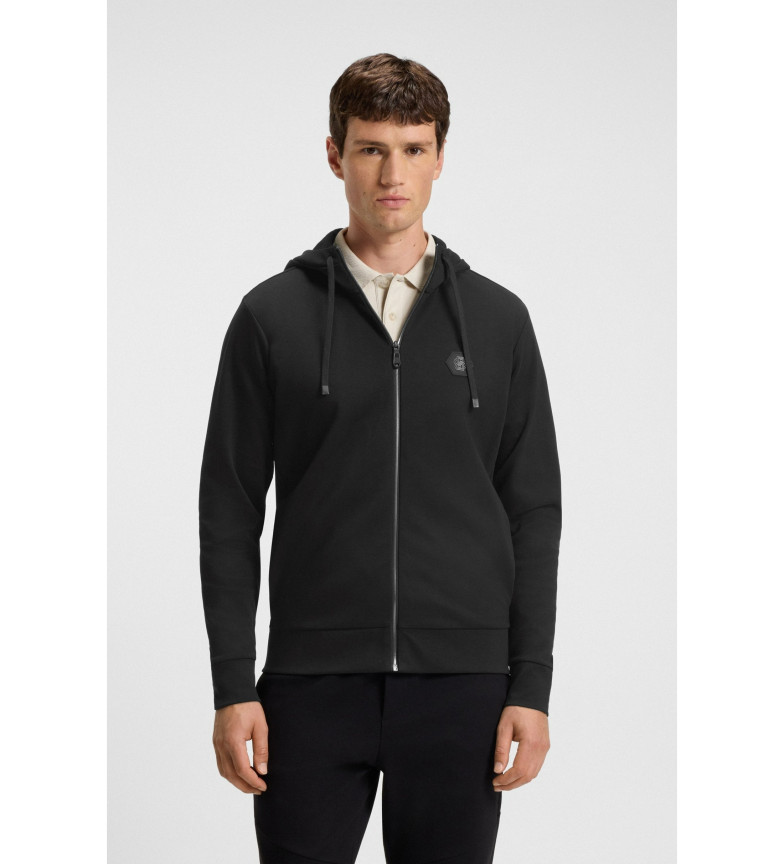 BOSS Sudadera Saggy Future negro