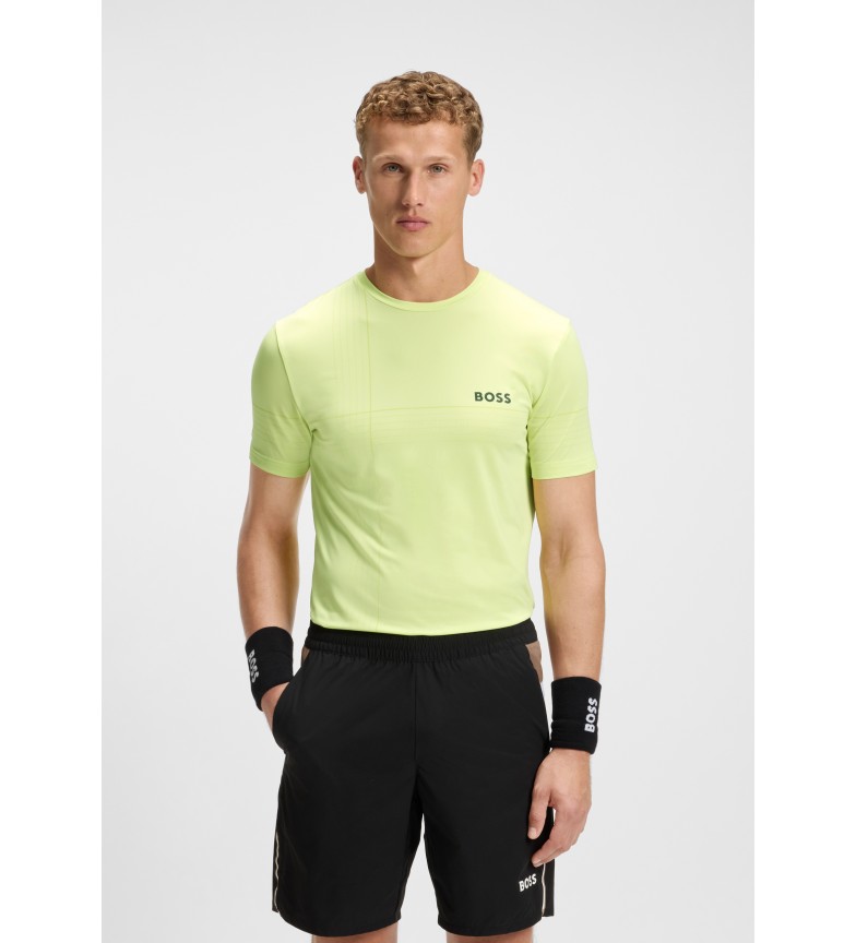 BOSS Camiseta Check Toc verde