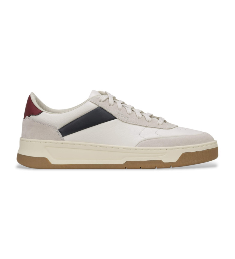 BOSS Zapatillas de piel Baltimore beige