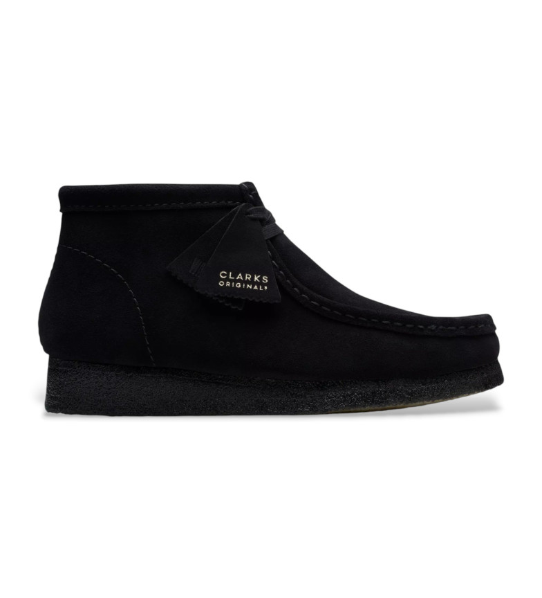 Clarks Botines de piel Wallabee negro