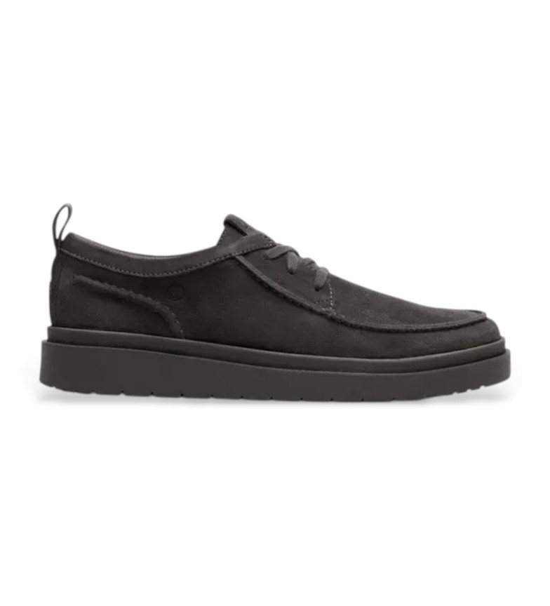 Clarks Zapatos de piel Polden Moc gris