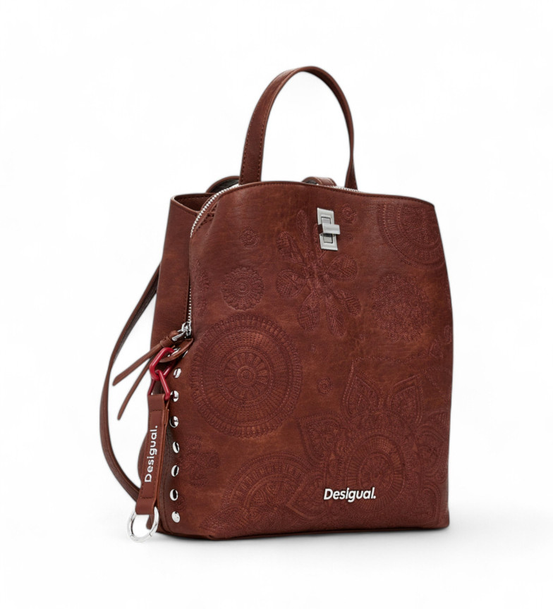 Desigual Mochila Dejavu mini marrón