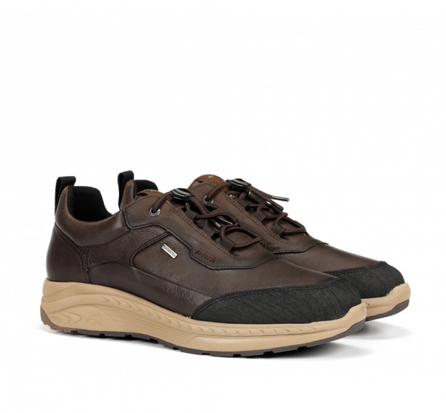 Fluchos Lander deportivos de piel marrón impermeable